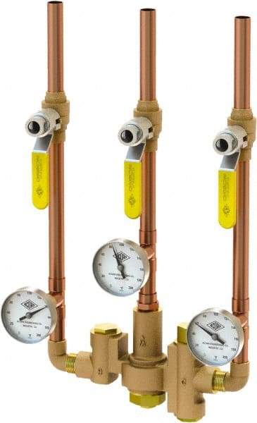 Acorn Engineering - Water Mixing Valves & Units Pipe Size: 1/2 (Inch) Material: Lead Free Brass - Industrial Tool & Supply