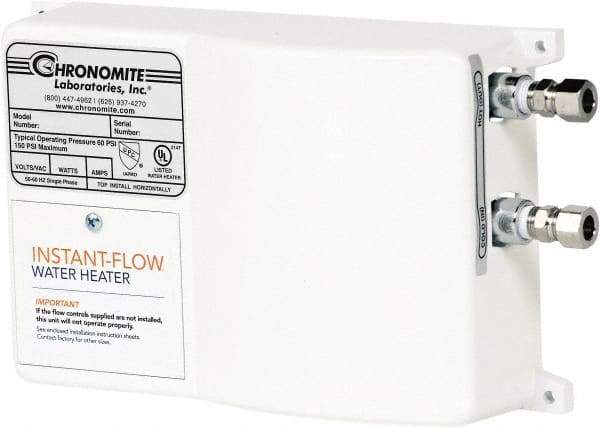 Chronomite - 208 Volt Electric Water Heater - 6.24 KW, 30 Amp, 10 Wire Gauge - Industrial Tool & Supply