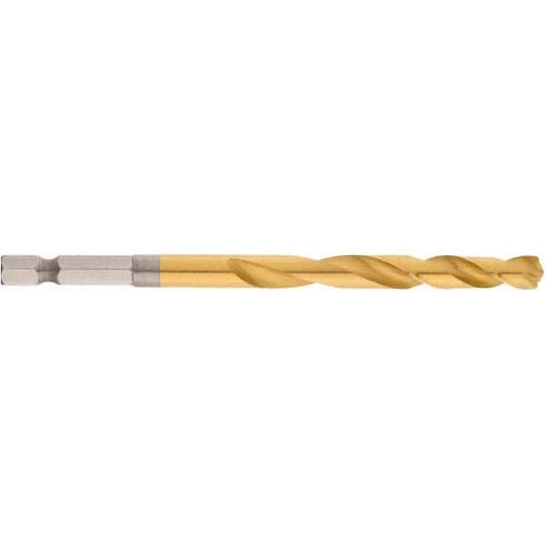 Milwaukee Tool - 9/32" High Speed Steel, 135° Point, Hex Shank Maintenance Drill Bit - Industrial Tool & Supply