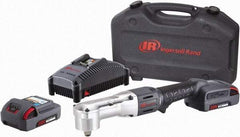 Ingersoll-Rand - 1/2" Drive 20 Volt Angled Cordless Impact Wrench & Ratchet - 1,900 RPM, 3,000 BPM, 180 Ft/Lb Torque, 2 Lithium-Ion Batteries Included - Industrial Tool & Supply