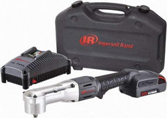 Ingersoll-Rand - 3/8" Drive 20 Volt Angled Cordless Impact Wrench & Ratchet - 1,900 RPM, 2,800 BPM, 180 Ft/Lb Torque, 1 Lithium-Ion Battery Included - Industrial Tool & Supply