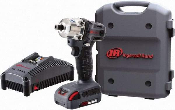 Ingersoll-Rand - 1/2" Drive 20 Volt Pistol Grip Cordless Impact Wrench & Ratchet - 1,900 RPM, 2,900 BPM, 160 Ft/Lb Torque, 1 Lithium-Ion Battery Included - Industrial Tool & Supply