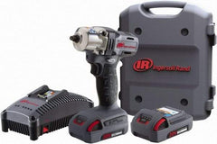 Ingersoll-Rand - 1/2" Drive 20 Volt Pistol Grip Cordless Impact Wrench & Ratchet - 1,700 RPM, 2,900 BPM, 160 Ft/Lb Torque, 2 Lithium-Ion Batteries Included - Industrial Tool & Supply