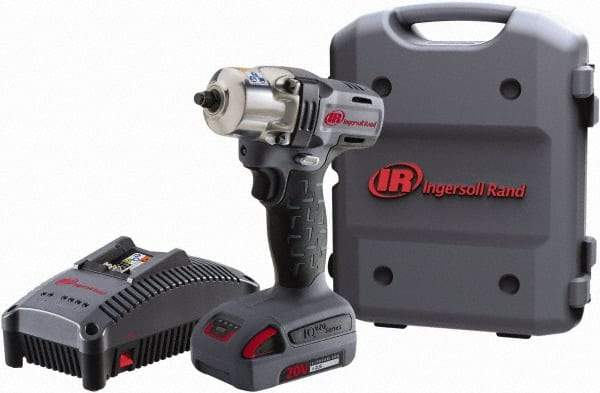 Ingersoll-Rand - 1/2" Drive 20 Volt Pistol Grip Cordless Impact Wrench & Ratchet - 1,700 RPM, 2,800 BPM, 160 Ft/Lb Torque, 1 Lithium-Ion Battery Included - Industrial Tool & Supply