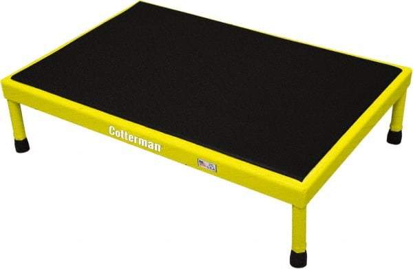 Cotterman - 6" 1 Step Platform - Work Platform, 800 Lb Capacity, 25" Base Width x 37" Base Depth - Industrial Tool & Supply