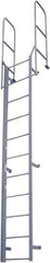 Cotterman - 164" 11 Step Fixed Ladder - Dock Ladder, 300 Lb Capacity, 27" Base Width x 18" Base Depth - Industrial Tool & Supply