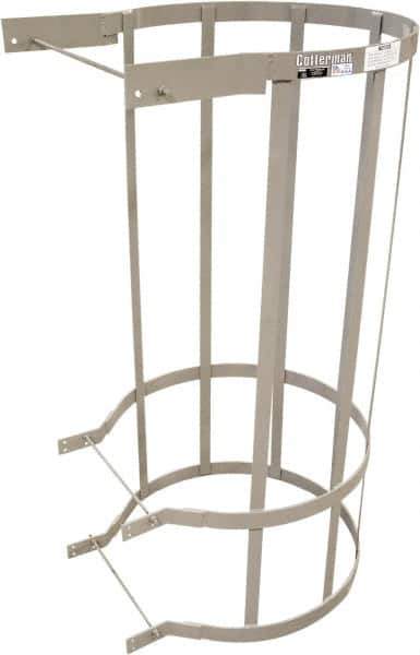Cotterman - Ladder Modular Bolt-On Cage - Gray, Use with Uncaged Fixed Ladder - Industrial Tool & Supply