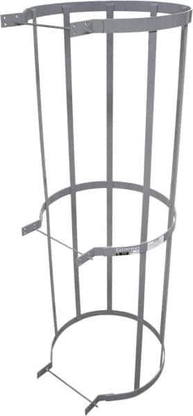 Cotterman - Ladder Modular Bolt-On Cage - Gray, Use with Uncaged Fixed Ladder - Industrial Tool & Supply
