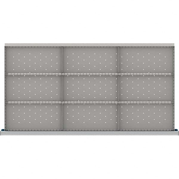 LISTA - 9-Compartment Drawer Divider Layout for 3.15" High Drawers - Industrial Tool & Supply