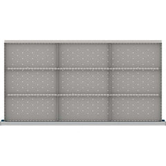 LISTA - 9-Compartment Drawer Divider Layout for 3.15" High Drawers - Industrial Tool & Supply