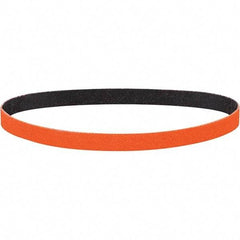 Dynabrade - 1/2" Wide x 30" OAL, 80 Grit, Ceramic Abrasive Belt - Ceramic, Coated, Y Weighted Cloth Backing, Wet/Dry - Industrial Tool & Supply