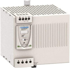 Schneider Electric - 480 Watt, 20 Amp, 100 to 120 VAC, 200 to 240 VAC Input, 24 VDC Output, DIN Rail Power Supply - Screw Connection, 165mm Wide x 155mm Deep x 143mm High, 88-100% Efficiency, Green LED Output, Red LED Output - Industrial Tool & Supply
