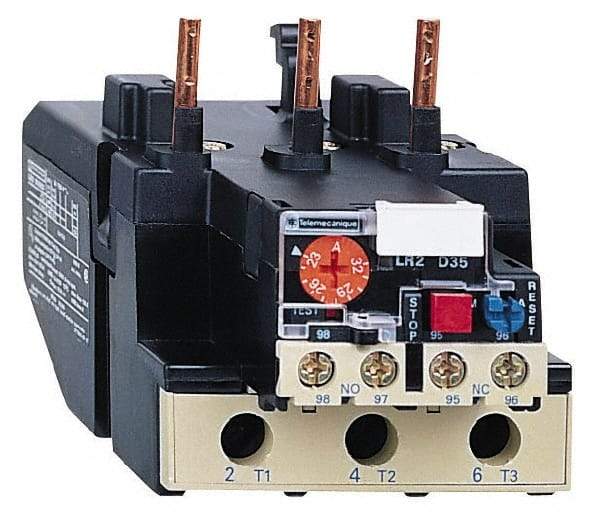 Schneider Electric - 63 to 80 Amp, 690 VAC, Thermal IEC Overload Relay - Trip Class 20, For Use with LC1D80 and LC1D95 - Industrial Tool & Supply