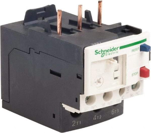 Schneider Electric - 3 Pole, NEMA Size 0-1, 9 to 13 Amp, 690 VAC, Thermal NEMA Overload Relay - Trip Class 20, For Use with LC1D12, LC1D18, LC1D25, LC1D32 and LC1D38 - Industrial Tool & Supply