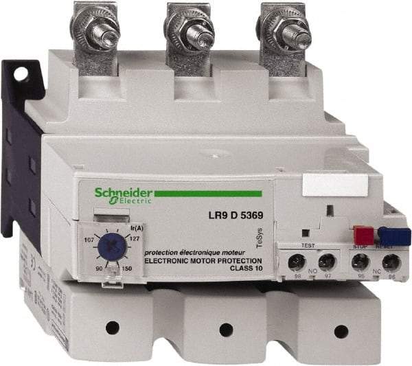 Schneider Electric - 90 to 150 Amp, 690 Volt, Thermal IEC Overload Relay - Trip Class 20, For Use with LC1D115, LC1D150 and NSX Circuit Breaker - Industrial Tool & Supply
