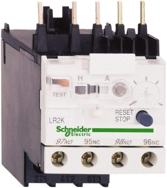 Schneider Electric - 1.8 to 2.6 Amp, 250 VDC, 690 Volt and 690 VAC, Thermal IEC Overload Relay - Trip Class 10A, For Use with LC1K, LC7K, LP1K and LP4K - Industrial Tool & Supply