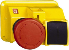 Schneider Electric - Extended Mushroom Head Pushbutton Switch Emergency Stop - Red - Industrial Tool & Supply