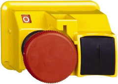 Schneider Electric - Extended Mushroom Head Pushbutton Switch Emergency Stop - Red - Industrial Tool & Supply