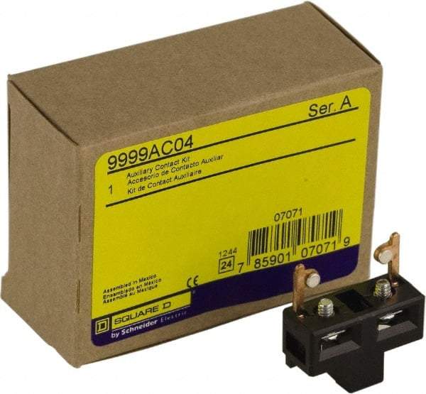 Square D - Contactor Auxiliary Contact - For Use with Motor Control Unit - Industrial Tool & Supply