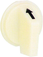 Schneider Electric - 30mm, White, Selector Switch Operating Knob - For Use with Selector Switch - Industrial Tool & Supply