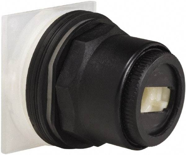 Schneider Electric - 1.18 Inch Mount Hole, 3 Position, Knob and Pushbutton Operated, Selector Switch Only - Momentary (MO), without Contact Blocks, Anticorrosive, Weatherproof, Dust and Oil Resistant - Industrial Tool & Supply