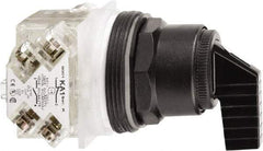 Schneider Electric - 30mm Mount Hole, 3 Position, Handle Operated, Selector Switch Only - Momentary (MO), Nonilluminated, without Contact Blocks, Shock and Vibration Resistant - Industrial Tool & Supply