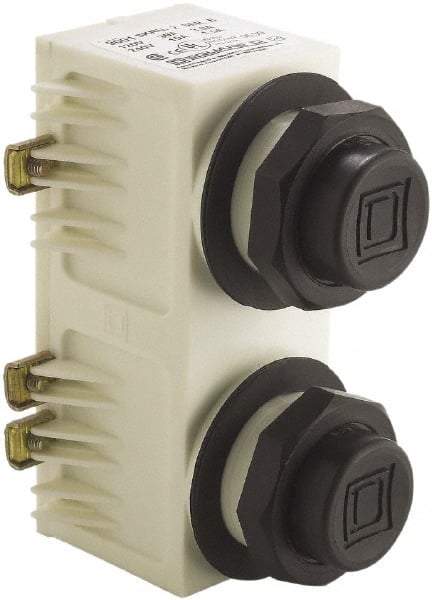 Schneider Electric - 30mm Mount Hole, Extended Straight, Pushbutton Switch - Momentary (MO) - Industrial Tool & Supply