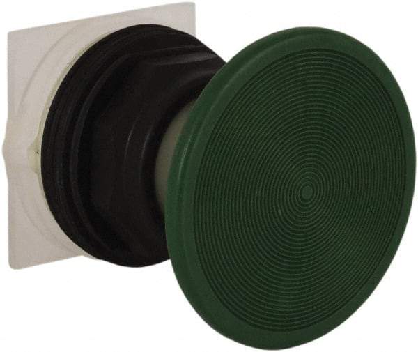 Schneider Electric - 30mm Mount Hole, Extended Straight, Pushbutton Switch Only - Green Pushbutton, Momentary (MO) - Industrial Tool & Supply