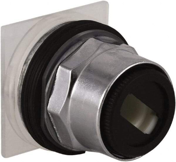 Schneider Electric - 1.18 Inch Mount Hole, 3 Position, Pushbutton Operated, Selector Switch Only - Maintained (MA), without Contact Blocks, Weatherproof and Dust and Oil Resistant - Industrial Tool & Supply