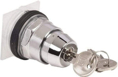 Schneider Electric - 30mm Mount Hole, 2 Position, Knob and Pushbutton Operated, Selector Switch Only - Black, Maintained (MA), without Contact Blocks, Weatherproof and Dust and Oil Resistant - Industrial Tool & Supply