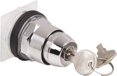 Schneider Electric - 1.18 Inch Mount Hole, 2 Position, Knob and Pushbutton Operated, Selector Switch Only - Black, Maintained (MA), without Contact Blocks, Weatherproof and Dust and Oil Resistant - Industrial Tool & Supply