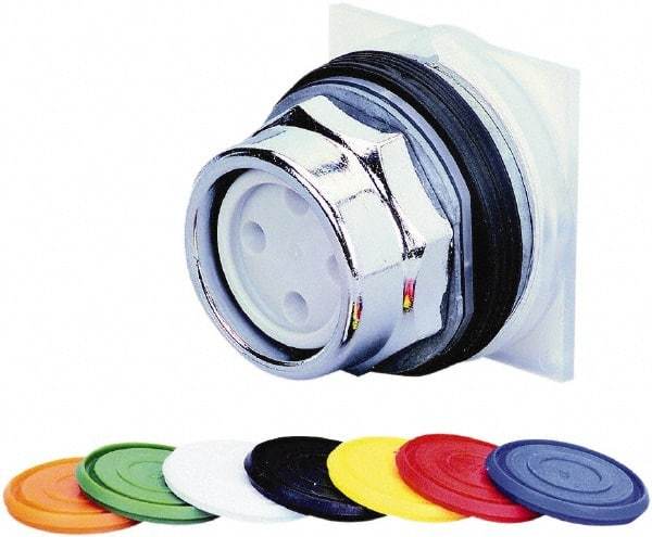 Schneider Electric - 30mm Mount Hole, Recessed, Pushbutton Switch - Round, Momentary (MO) - Industrial Tool & Supply