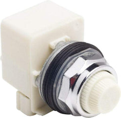 Schneider Electric - 120 V White Lens LED Indicating Light - Screw Clamp Connector - Industrial Tool & Supply