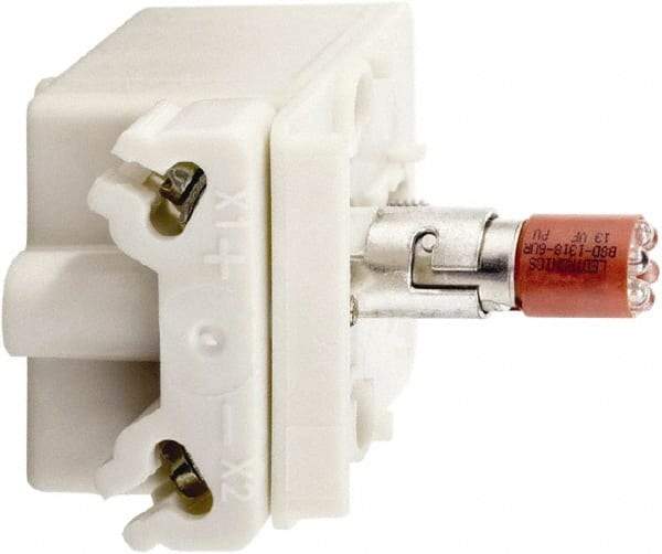 Schneider Electric - 120 VAC, 120 VDC Red Lens LED Light Module - Industrial Tool & Supply
