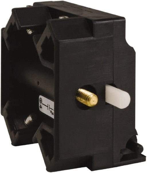 Schneider Electric - 2NO, 3 Amp, Electrical Switch Contact Block - 115 VDC and 240 VAC, Screw Terminal - Industrial Tool & Supply