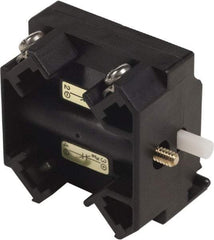 Schneider Electric - 2NC, 3 Amp, Electrical Switch Contact Block - 115 VDC and 240 VAC, Screw Terminal, 1.18 Inch Hole, 30mm Hole - Industrial Tool & Supply