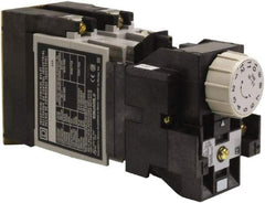 Square D - Time Delay Relay - 5 & 10 Contact Amp, 110 VAC at 50 Hz & 120 VAC at 60 Hz - Industrial Tool & Supply