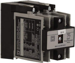 Square D - Electromechanical Screw Clamp General Purpose Relay - 20 Amp at 600 VAC, 4NO, 110 VAC at 50 Hz & 120 VAC at 60 Hz - Industrial Tool & Supply