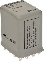 Square D - Electromechanical Plug-in General Purpose Relay - 5 Amp at 240 VAC, 4PDT, 24 VDC - Industrial Tool & Supply
