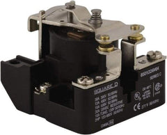 Square D - 2 hp, 10 VA Power Rating, Electromechanical Screw Clamp General Purpose Relay - 10 Amp at 600 V & 40 Amp at 277 VAC, SPST, 480 VAC at 50/60 Hz, 63.6mm Wide x 50.3mm High x 63.2mm Deep - Industrial Tool & Supply