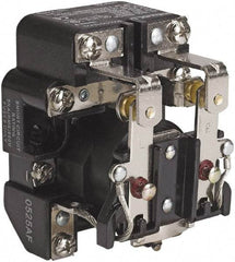 Square D - 1-1/2 hp, 10 VA Power Rating, Electromechanical Screw Clamp General Purpose Relay - 40 at 277 VAC & 5 at 600 V, DPDT, 480 VAC at 50/60 Hz, 63.6mm Wide x 58.8mm High x 79.4mm Deep - Industrial Tool & Supply
