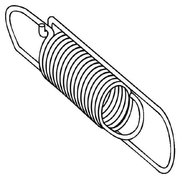 Telemecanique Sensors - 7.2 Inch Long, Limit Switch End Spring - For Use with XY2CH - Industrial Tool & Supply