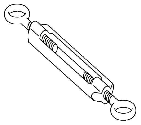 Telemecanique Sensors - 1.6 Inch Long, Limit Switch Turnbuckle - For Use with XY2C - Industrial Tool & Supply