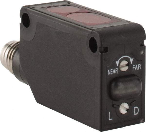 Telemecanique Sensors - M8 Connector, 1m Nominal Distance, Shock and Vibration Resistant, Diffused Photoelectric Sensor - 12 to 24 VDC, PBT, 11mm Long x 11mm Wide x 33mm High - Industrial Tool & Supply