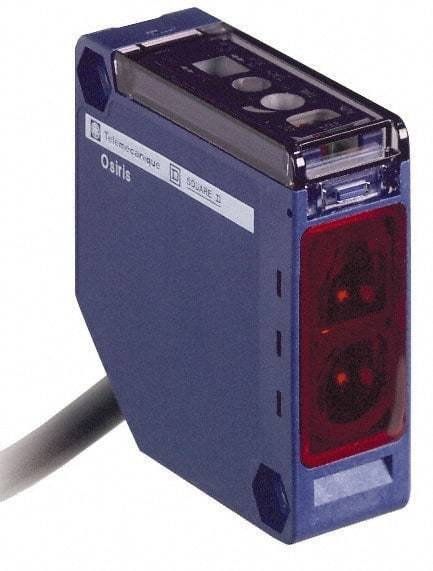 Telemecanique Sensors - Cable Connector, 15m Nominal Distance, Shock and Vibration Resistant, Retroreflective Photoelectric Sensor - 24 to 240 VAC/VDC, 20 Hz, PBT, 50mm Long x 18mm Wide x 50mm High - Industrial Tool & Supply