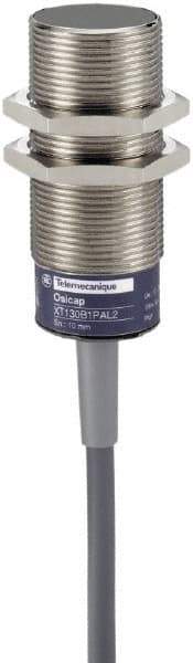 Telemecanique Sensors - NC, 10mm Detection, Cylinder, Capacitive Proximity Sensor - IP67, 24 to 240 VAC, M30x1.5 Thread, 70mm Long - Industrial Tool & Supply