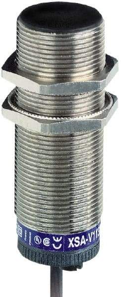 Telemecanique Sensors - PNP, NC, 10mm Detection, Cylinder, Inductive Proximity Sensor - 3 Wires, IP67, 12 to 48 VDC, M30x1.5 Thread, 81mm Long - Industrial Tool & Supply