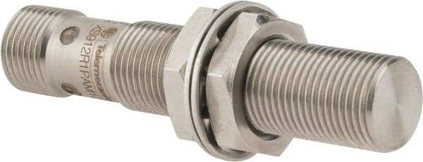 Telemecanique Sensors - PNP, 6mm Detection, Cylinder, Inductive Proximity Sensor - 3 Wires, IP68, IP69, 12 to 24 VDC, M12x1 Thread, 60mm Long - Industrial Tool & Supply