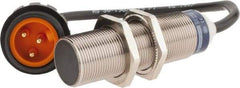Telemecanique Sensors - NPN, PNP, 8mm Detection, Cylinder, Inductive Proximity Sensor - 2 Wires, IP65, IP68, IP69, 24 to 240 VAC/VDC, M18x1 Thread, 62mm Long - Industrial Tool & Supply