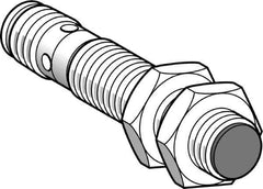 Telemecanique Sensors - NPN, PNP, NC, 8mm Detection, Cylinder, Inductive Proximity Sensor - 2 Wires, IP67, IP69, 12 to 48 VDC, M18x1 Thread, 74mm Long - Industrial Tool & Supply